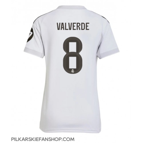 Koszulka piłkarska Real Madrid Federico Valverde #8 Strój Domowy dla kobiety 2025-26 tanio Krótki Rękaw Koszulka piłkarska Real Madrid Federico Valverde #8 Strój Domowy dla kobiety 2025-26 tanio Krótki Rękaw